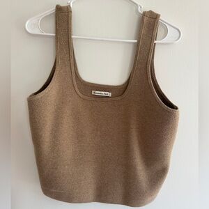 Abercrombie & Fitch Tan Knit Tank Top